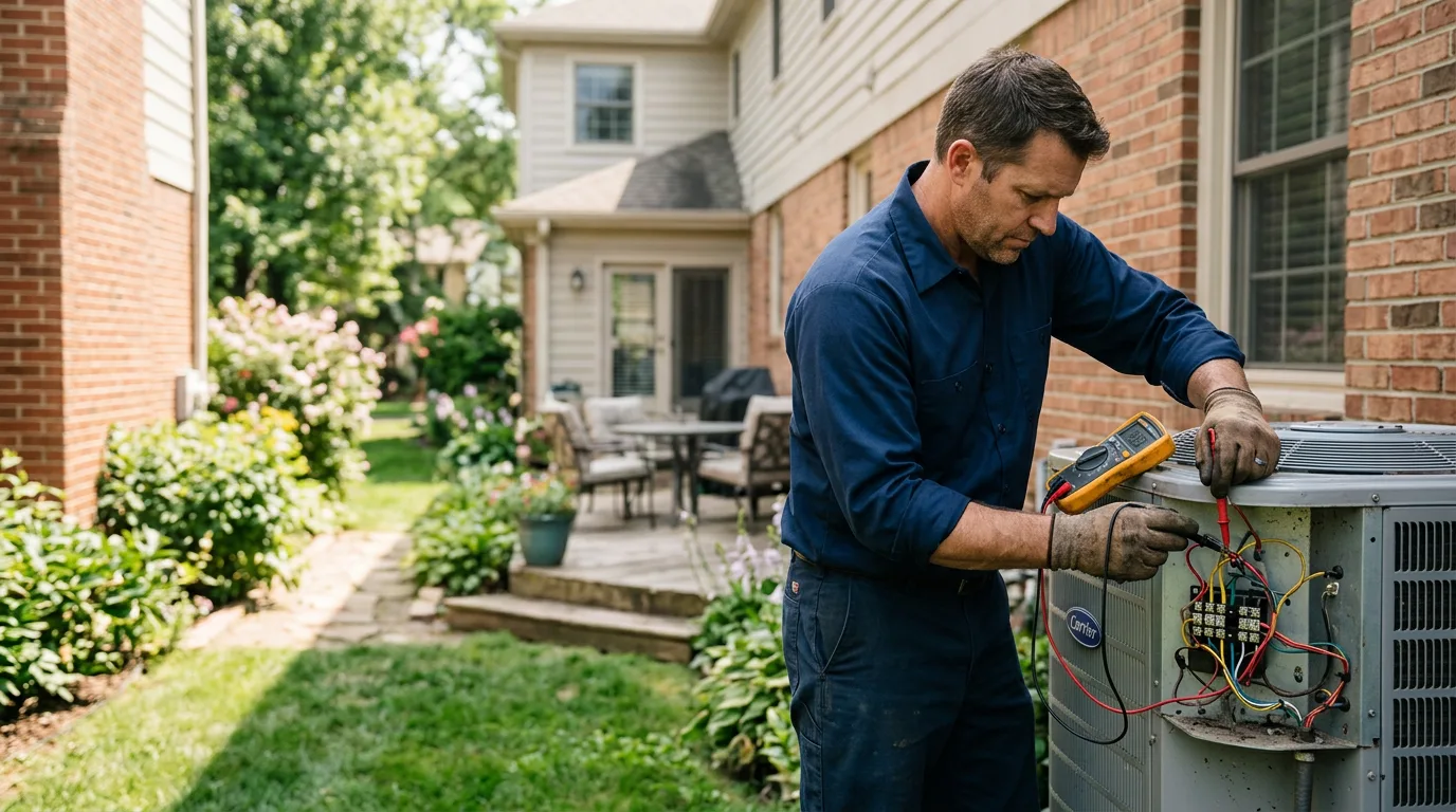 HVAC technician working near Providence, RI